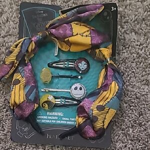 Disney Nightmare Before Christmas Hair Accessory Set - Purple, Yellow, Blue